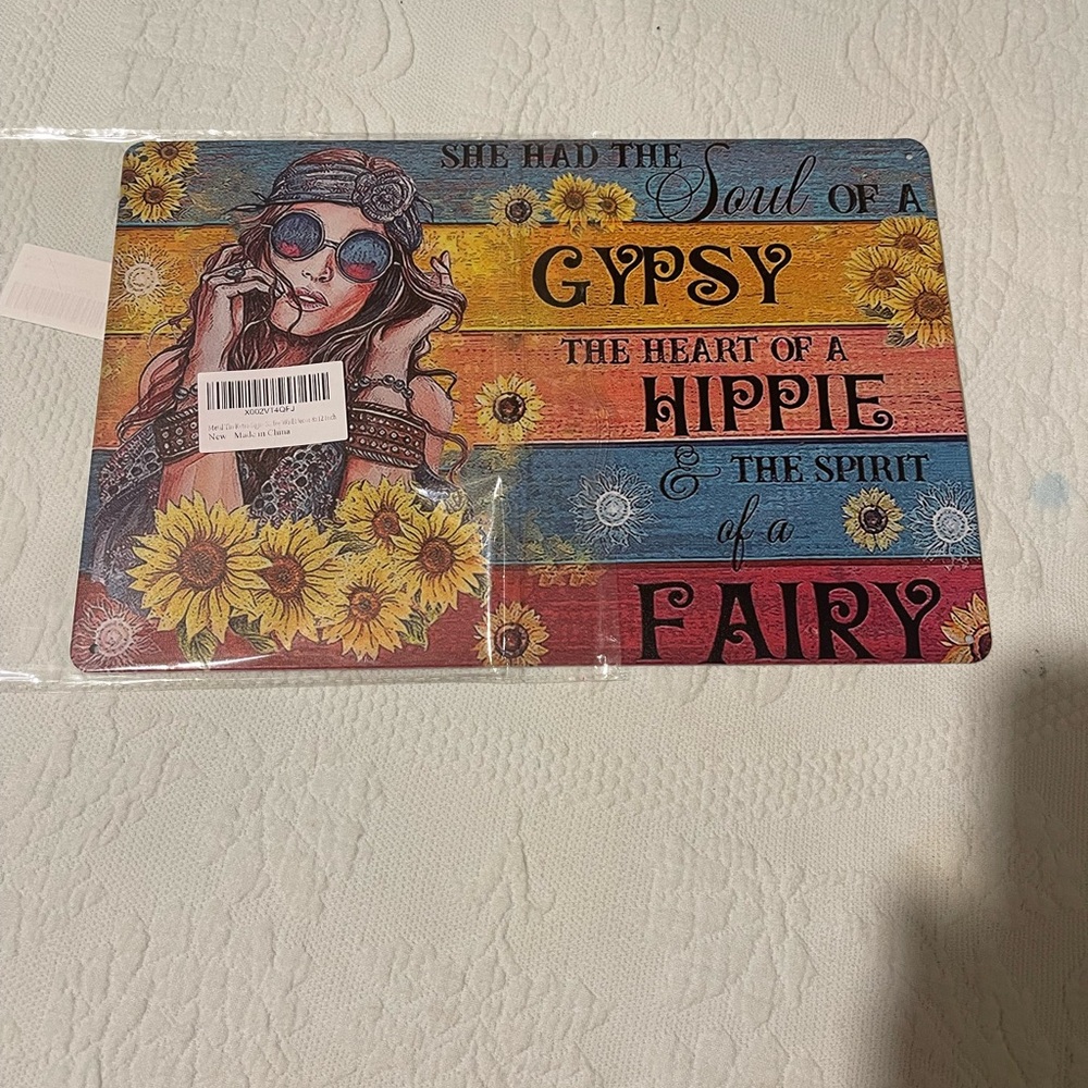 Metal wall plaque